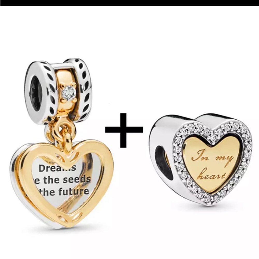 ⭐️BEAUTIFUL SILVER AND GOLD CHARMS FOR ANY PANDORA BRACELET⭐️SPECIAL OFFER BELOW